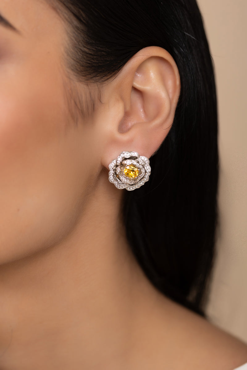 ★GLOWNY★FLORENCE EARRINGS - L (SILVER)★正規品/直送料込 GLOWNY] FLORENCE EARRINGS - L (SILVER) 正規品 韓国ブランド