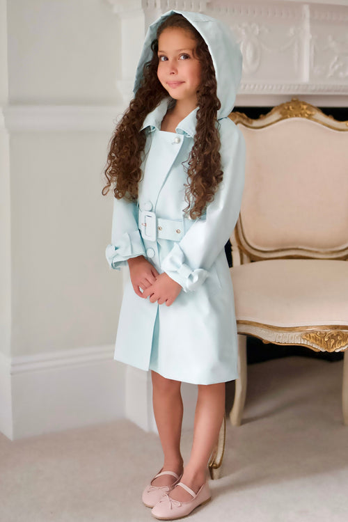 'Mini' 'Ingrid' Raincoat in Blu