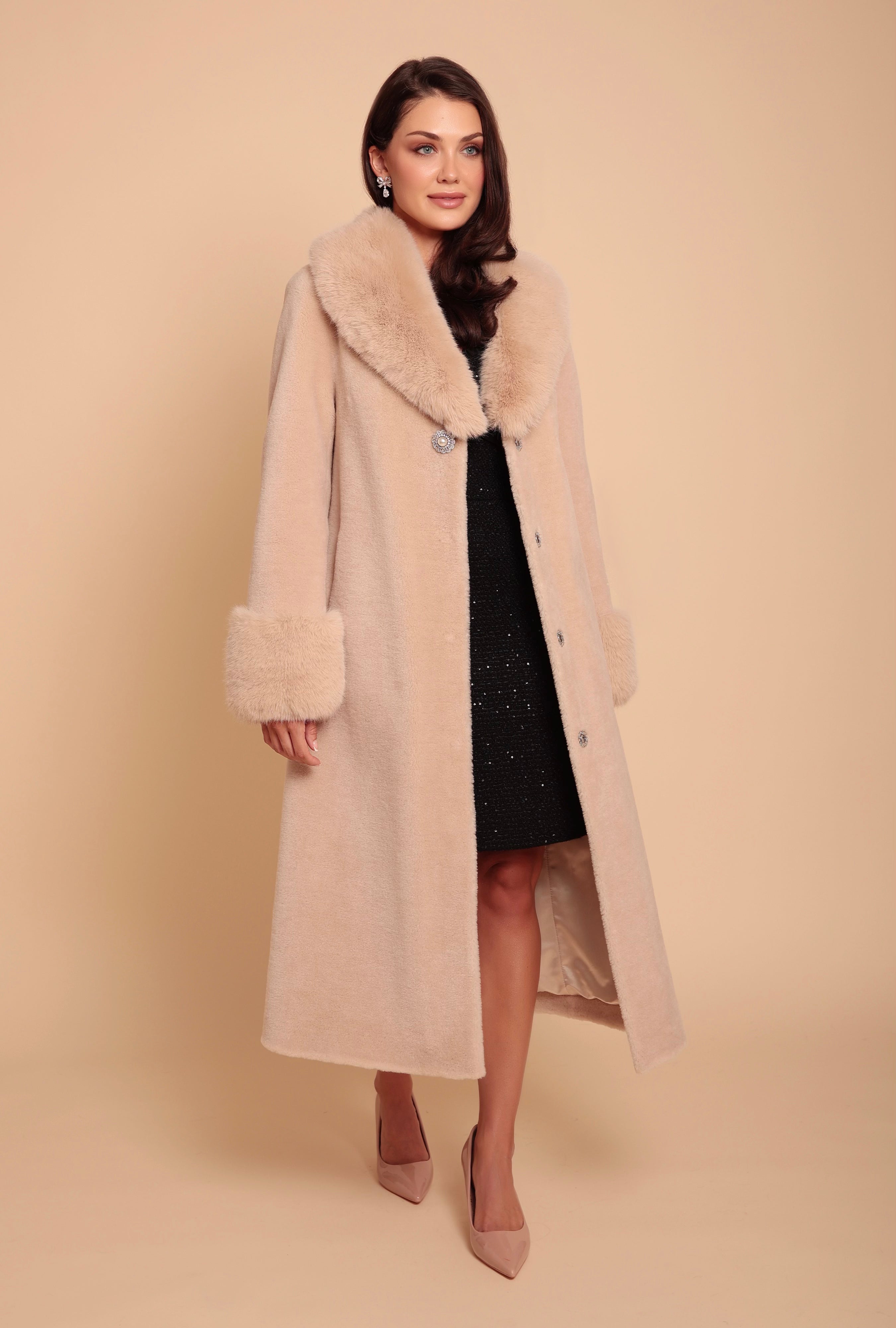 Faux deals wool overcoat