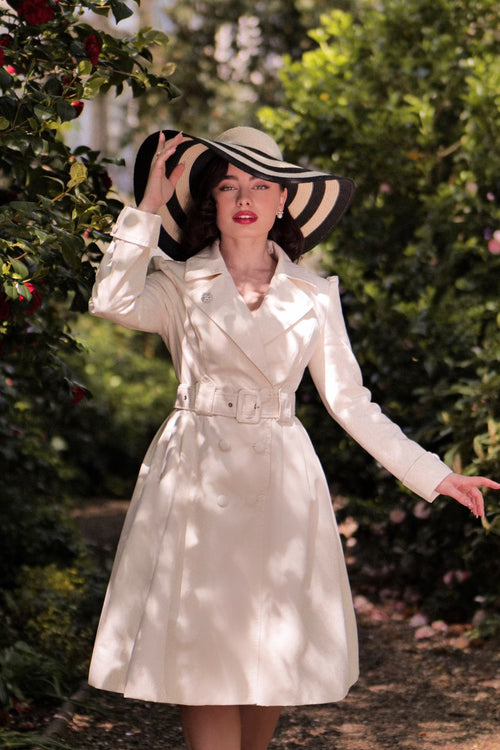 Women's Trench Coats | Leather & Cotton | Santinni Tagged "white" Santinni Women's Trench Coats | Leather & Cotton | Santinni Tagged "white" Santinni