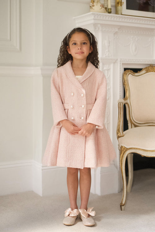 'Mini' 'Kennedy' Wool Coat in Rosa