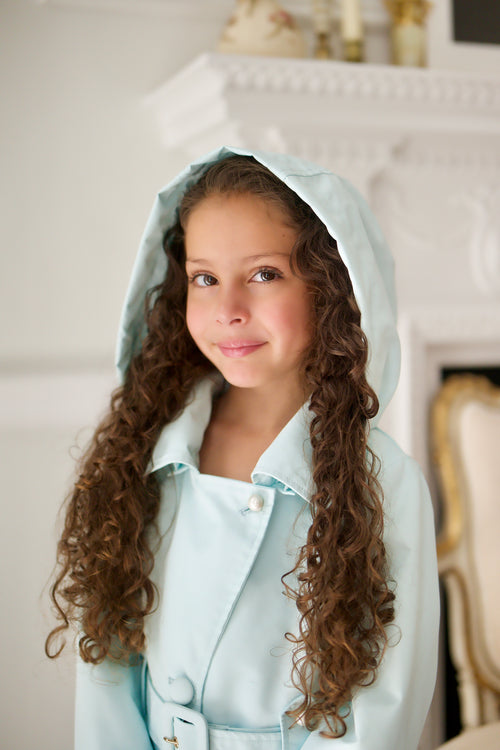 'Mini' 'Ingrid' Raincoat in Blu
