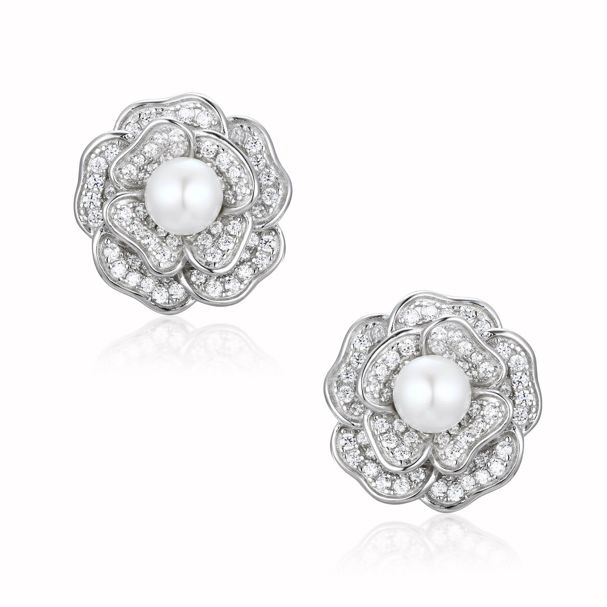 Large Natural Pearl Stud Earrings – Shanali Jewelry