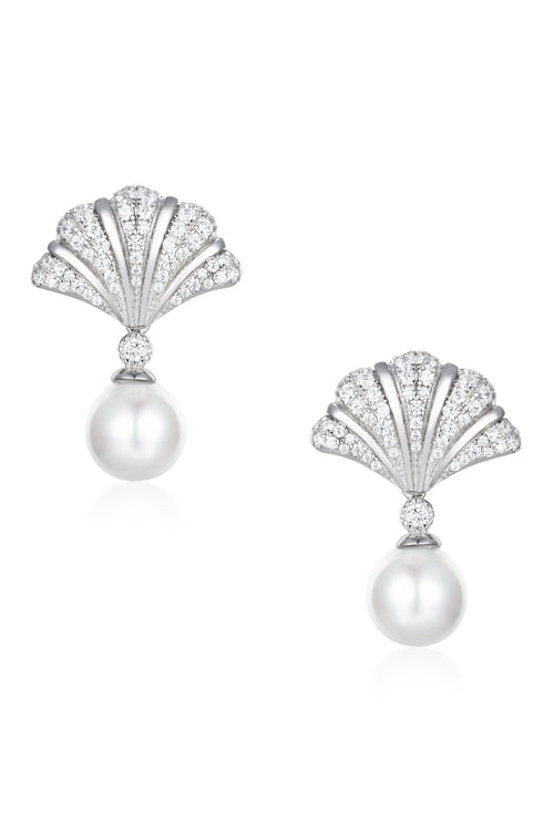 🎁 'Sovereign' Silver Earrings with Pearl (100% off)
