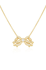 ‘Sissi’ Bow Gold Necklace