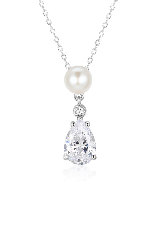 ‘Highgrove’ Silver Crystal and Pearl Necklace
