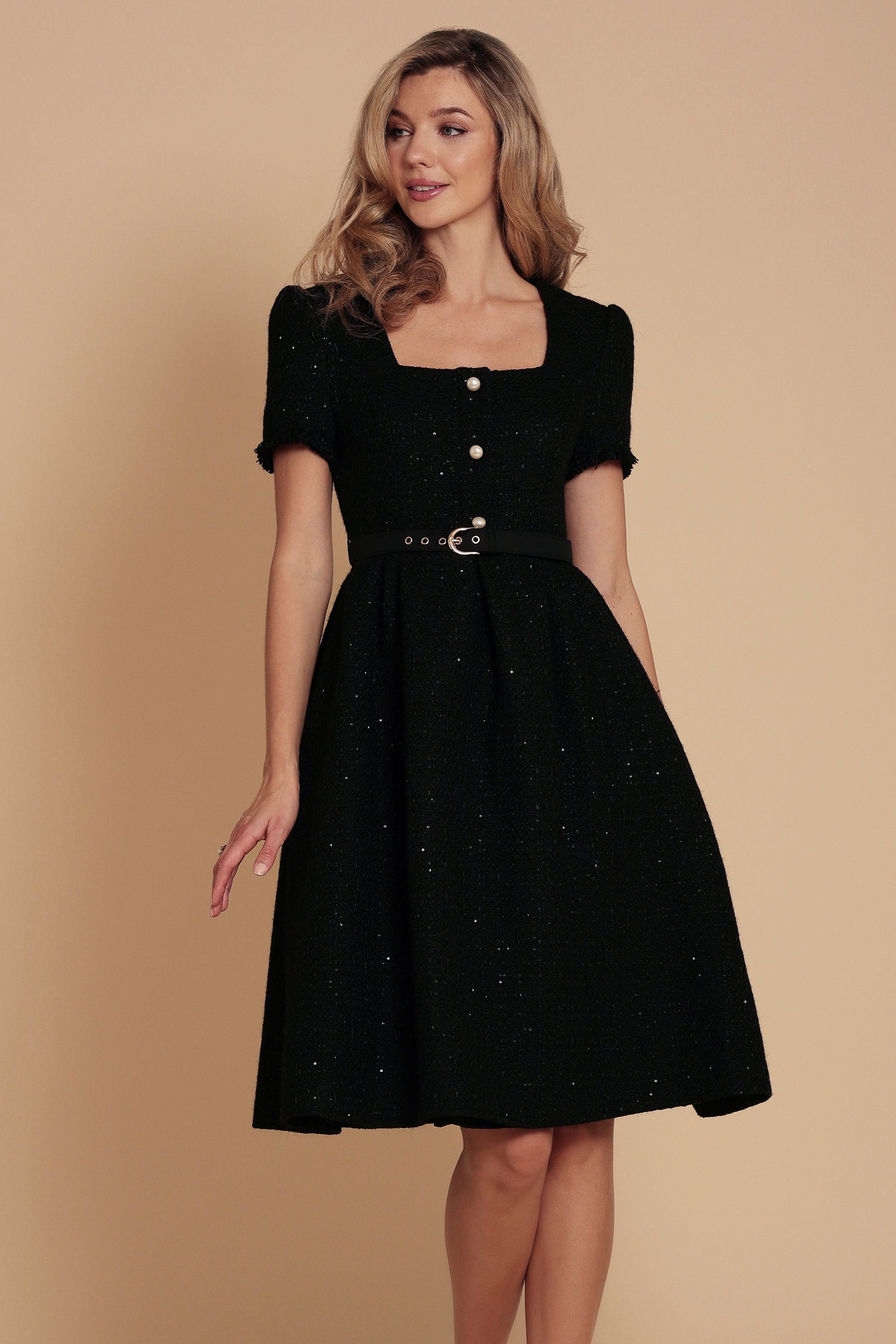 ワンピース San Rocco Tweed Knit Dress black StudioSession-1799_cc87605a-