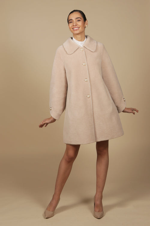 SS 'Amore' Wool Coat in Cammello