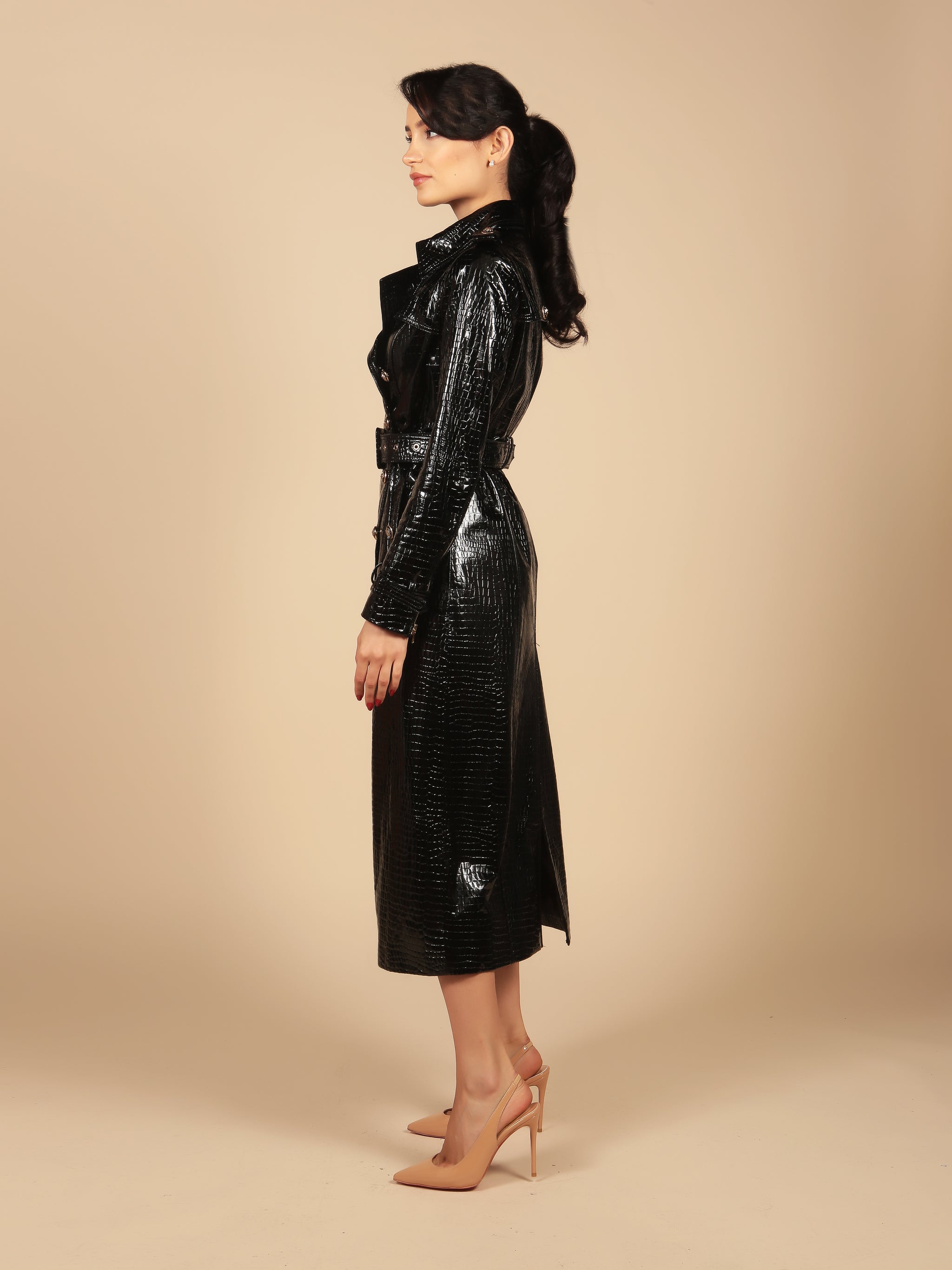 【CTHY】FRENCH ATELRER COAT noir CTHY】FRENCH ATELRER COAT noir CTHY】FRENCH ATELRER COAT