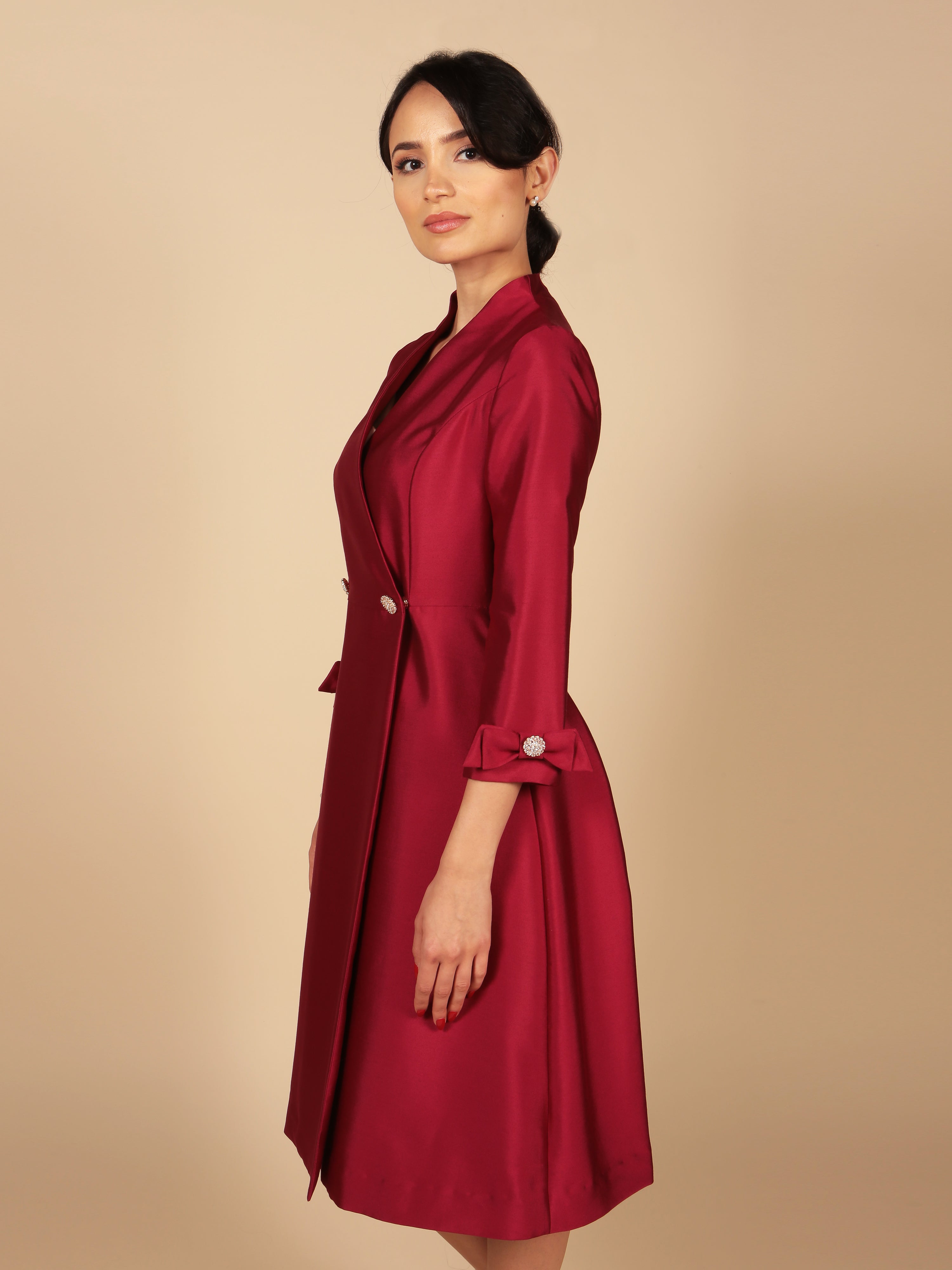 red coat dress Kate Middleton Wears Red Dress at Commonwealth Day Service 2020