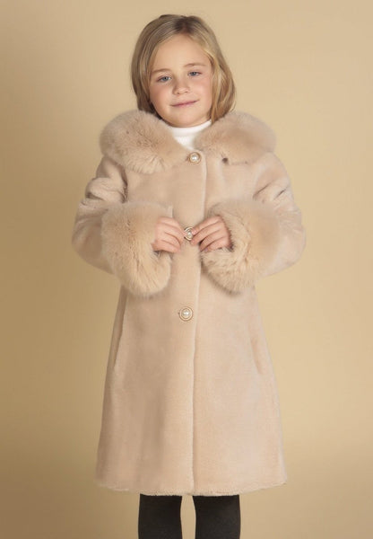 Mini' 'Jean' Wool Coat in Cammello – Santinni